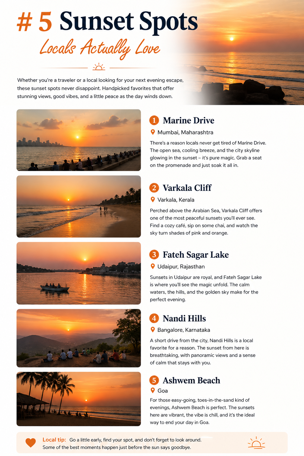 5 Sunset Spots Locals Actually Love